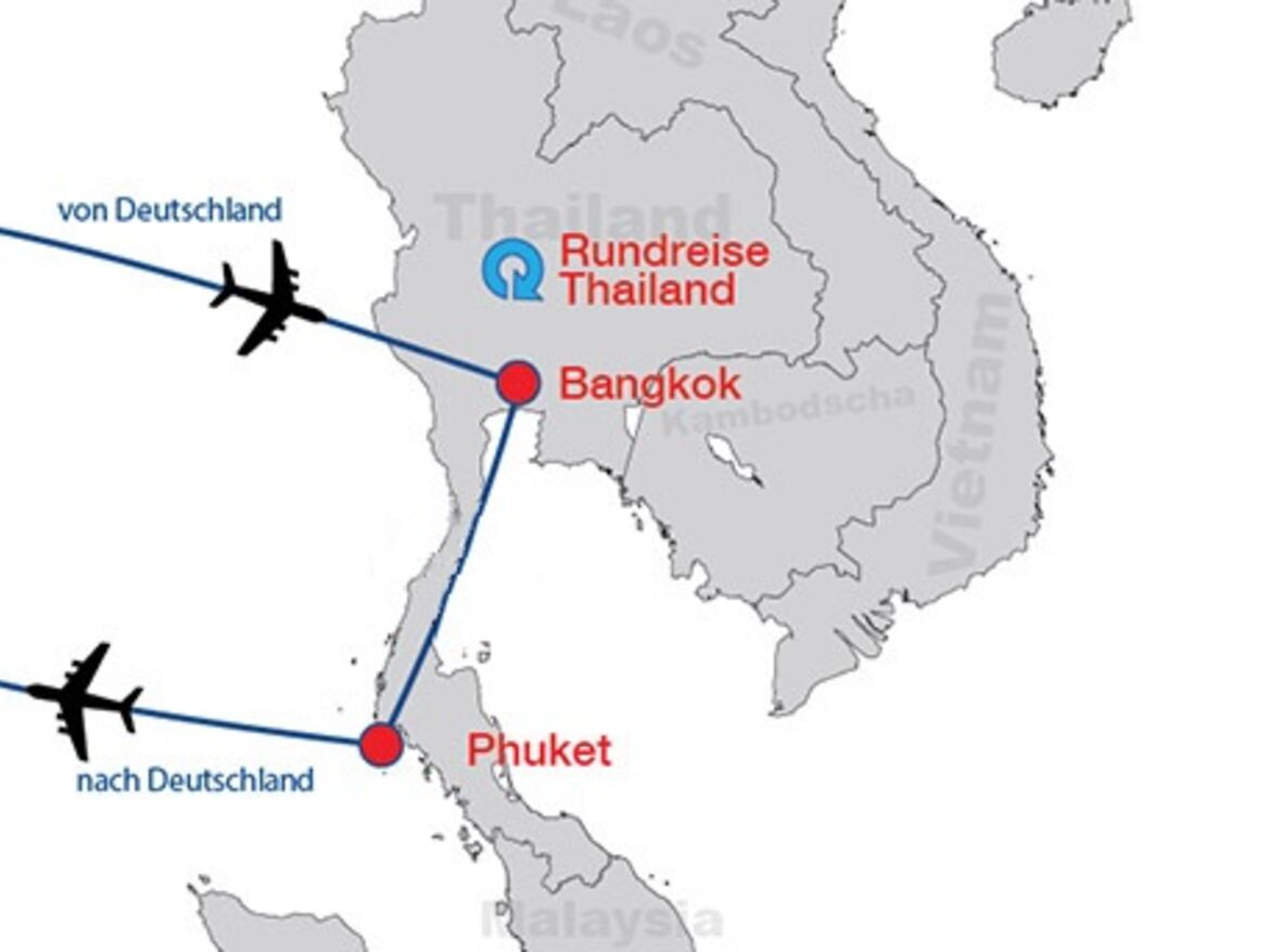 bangkok rundreisethailand phuket map