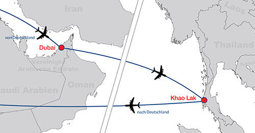 Dubai KhaoLak map