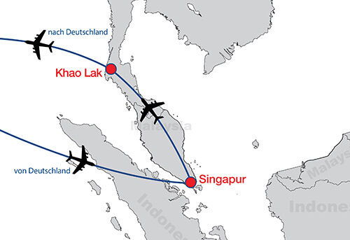 Singapur KhaoLak map